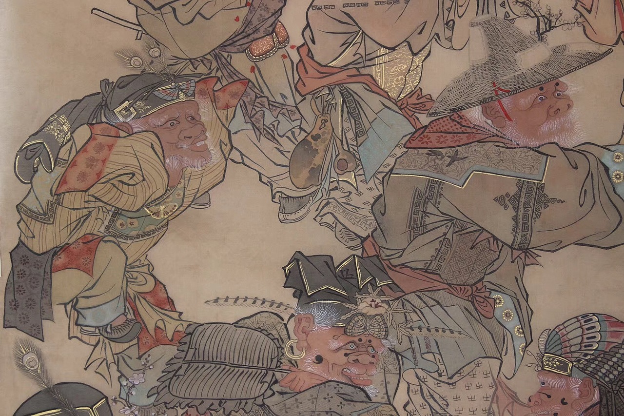 临摹作品纯艺术绘画大傩图祛除厉疫长歌慟长安插画3猫