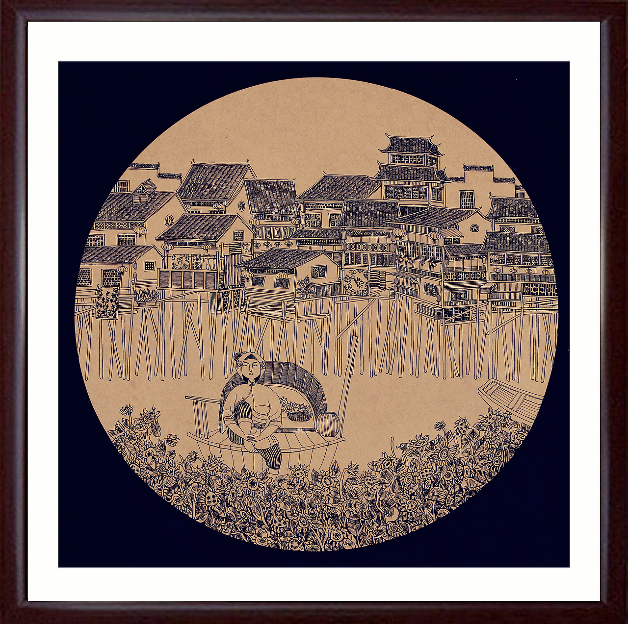 《梦古城》装饰画 湖北理工学院 #青春答卷2014#（图ZMTcwMDk4ODQ=） - 绘画 - 站酷设计师张沫沫1992原创素材 - 站酷ZCOOL