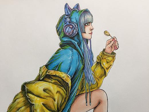 一些马克笔上色练习（个人主页-ZMzk3OTYzMTY=） - 创作习作 - 站酷设计师旗开得盛原创素材 - 站酷ZCOOL