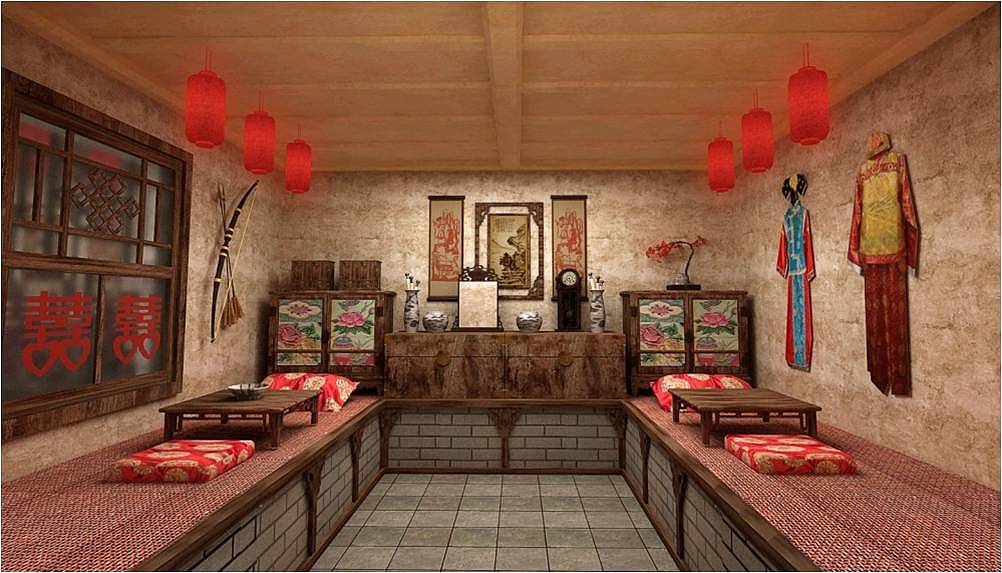 满族居民生活室内场景3