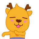 小鹿叮叮卡通表情设计（图ZMjY4NTgyMzI=） - 网络表情 - 站酷设计师fasterman原创素材 - 站酷ZCOOL