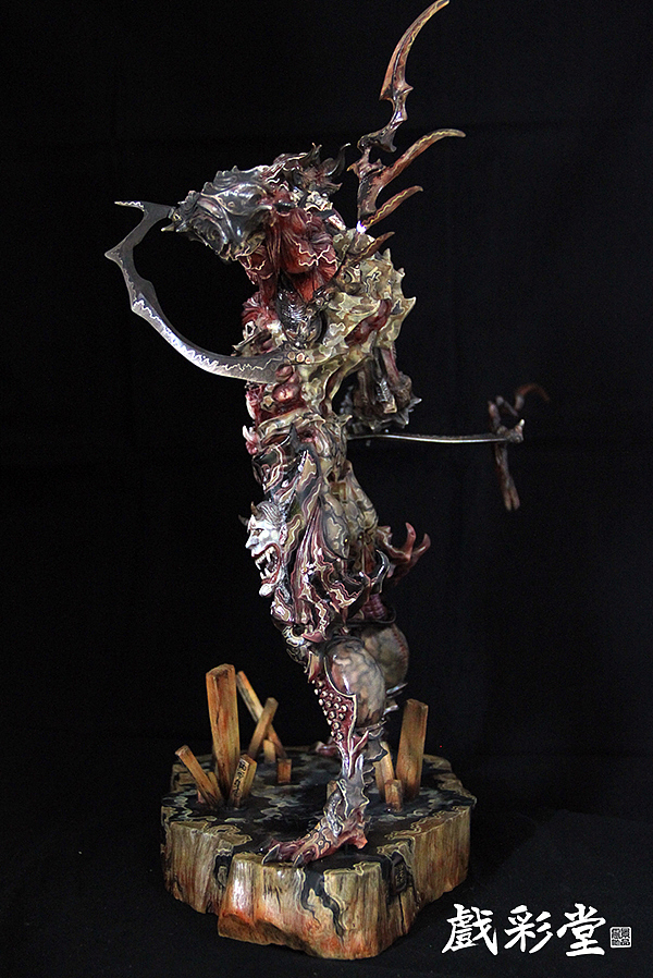 戏彩堂喷涂作品-青鬼|手工艺|手办/模玩|戏彩堂_原创作品-站酷zcool