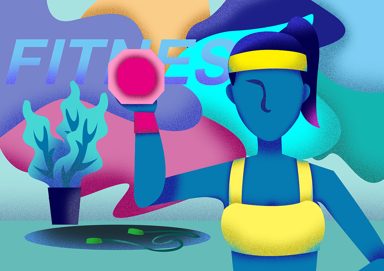 FITNESS 健身（图ZMTQ2ODg4ODk2） - 创作习作 - 站酷设计师orangec_S原创素材 - 站酷ZCOOL