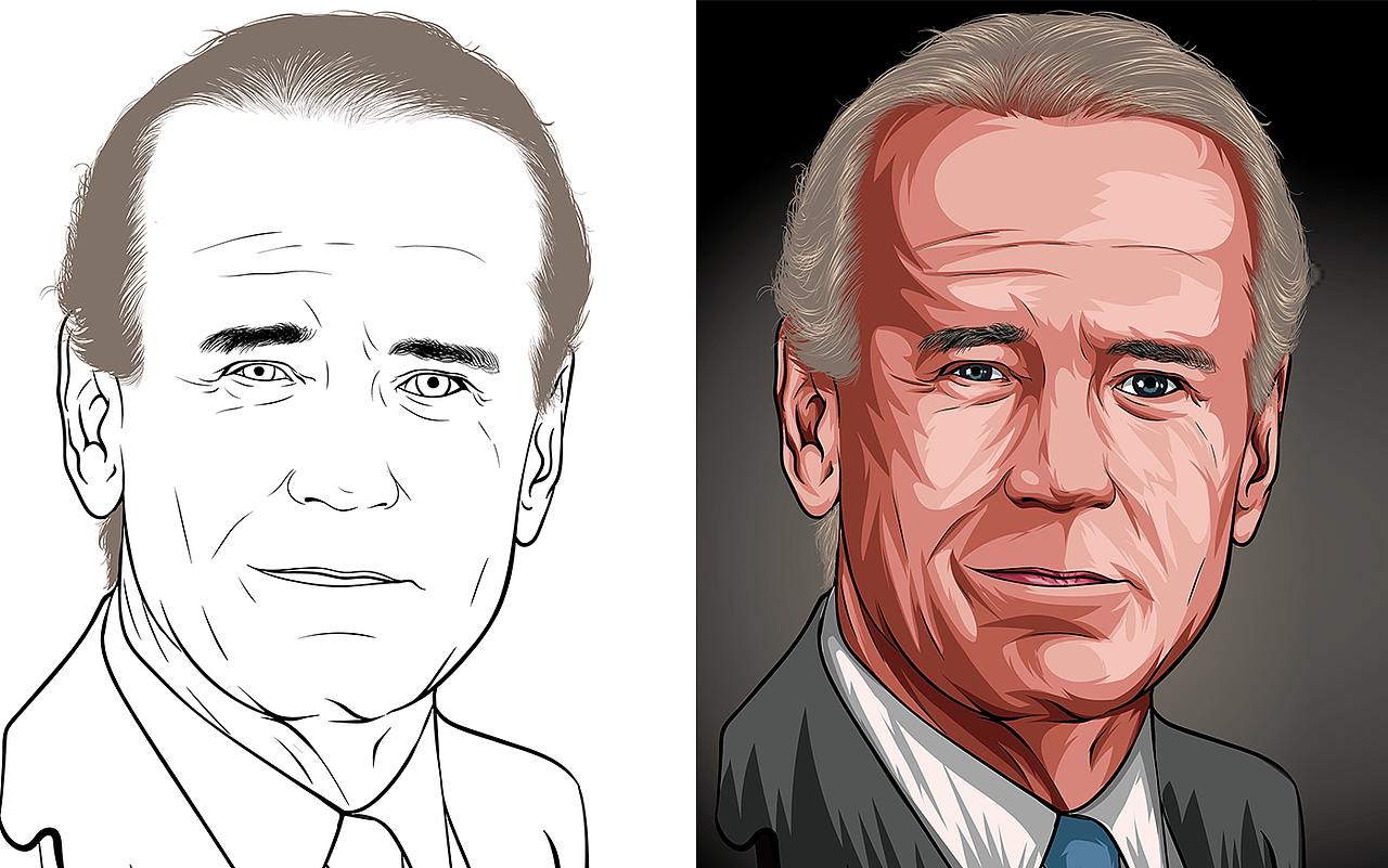 手绘AI矢量插画头像,近期练习作品,请多赐教!