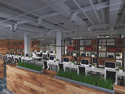 办公空间轻工业风