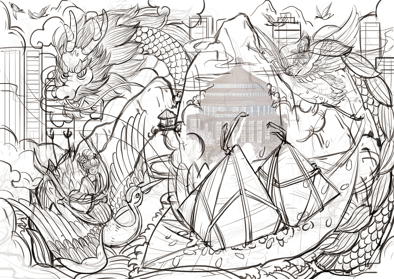 重慶-裹蒸粽——國風(fēng)插畫及包裝（圖ZMjQ4NTUzMDI0） - 商業(yè)插畫 - 站酷設(shè)計師菜花妖妖原創(chuàng)素材 - 站酷ZCOOL