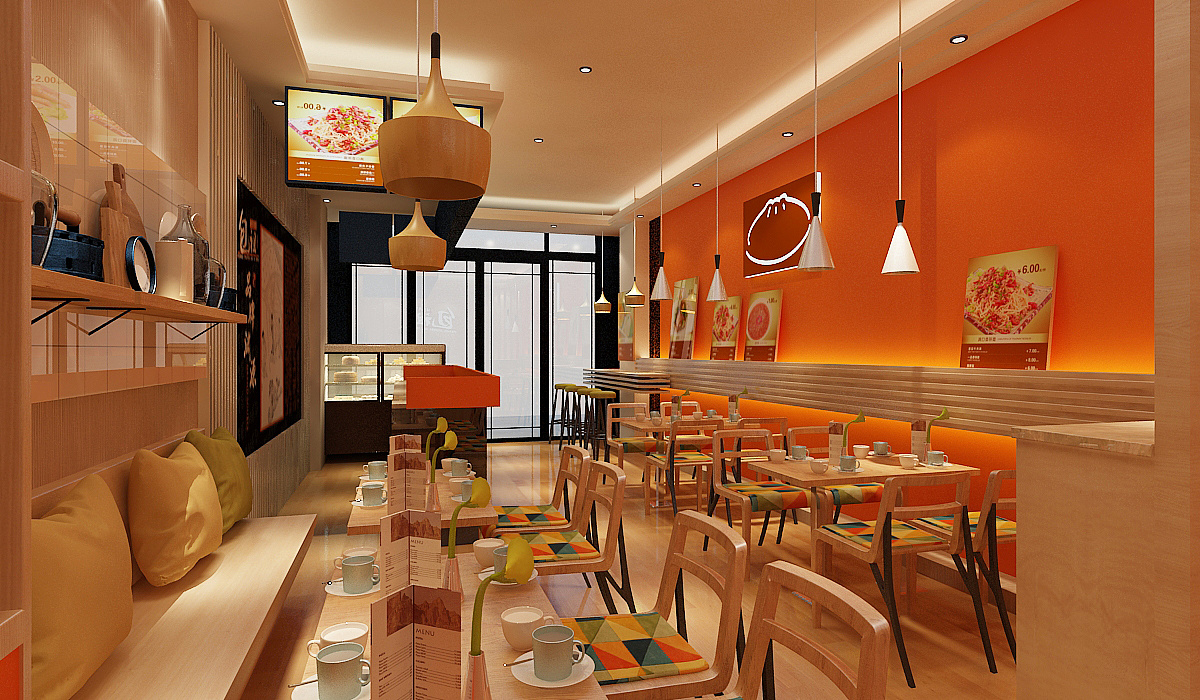包子店面效果图 包子的新特色 餐饮设计