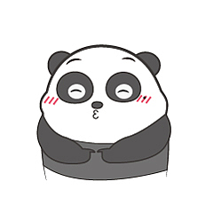 微信表情【熊猫月月胖】
