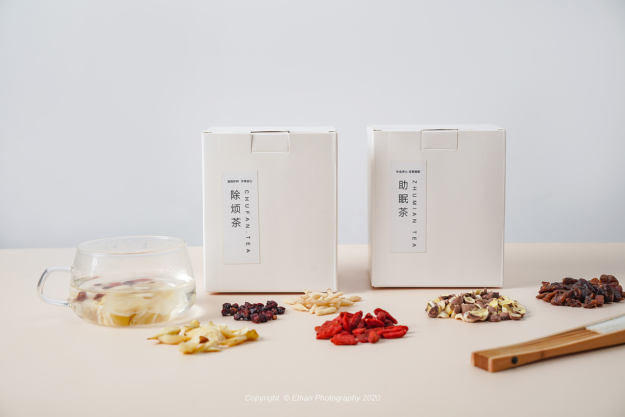 琉白养生茶，清新自然亮调电商图（图ZMjIyMTg2MjA0） - 产品摄影 - 站酷设计师无语宸原创素材 - 站酷ZCOOL