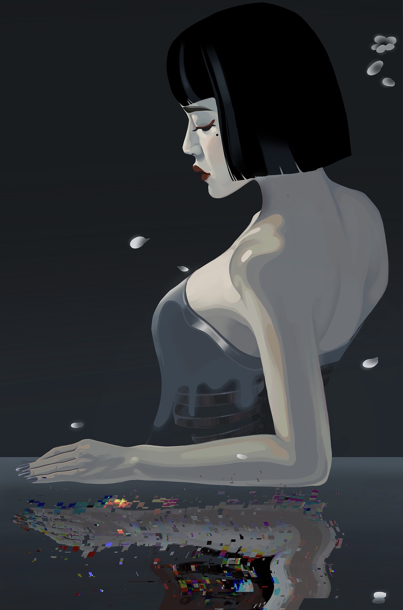练习：《镜》（图ZMjMzMTU1NDU2） - 创作习作 - 站酷设计师_刘昱安原创素材 - 站酷ZCOOL