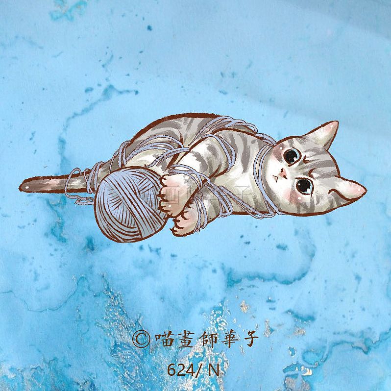 不断更日常画猫的275天（图ZMTk3ODk1NDA0） - 艺术插画 - 站酷设计师喵画师华子原创素材 - 站酷ZCOOL