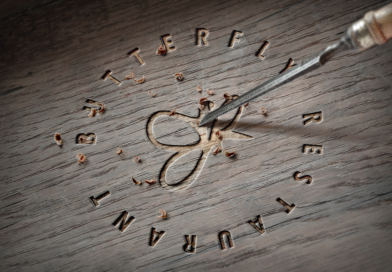 BUTTERFLY RESTAURANT 蝶·餐厅Logo设计（图ZMjc3MzY1OTY4） - Logo - 站酷设计师设计所索命3000原创素材 - 站酷ZCOOL