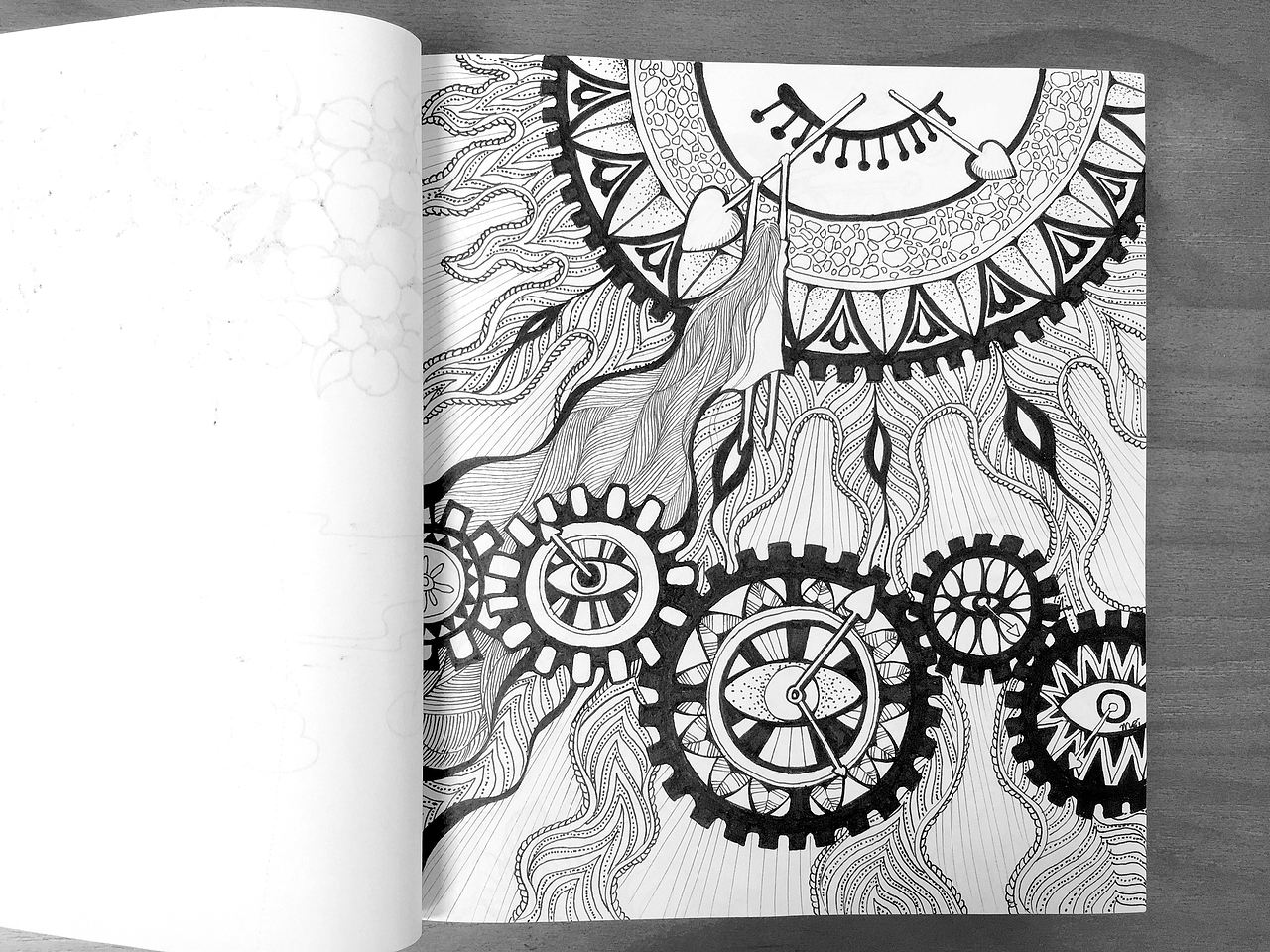 黑白插画集（图ZMTEyMjMyOTc2） - 创作习作 - 站酷设计师meikiki原创素材 - 站酷ZCOOL