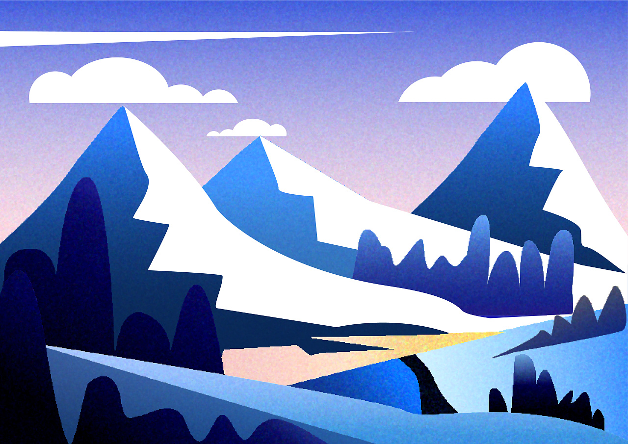 矢量插画噪点效果临摹