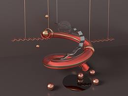 C4D建模渲染練習(xí)、金屬管、玻璃管建模渲染