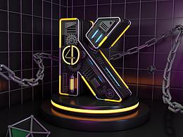 C4D金屬K