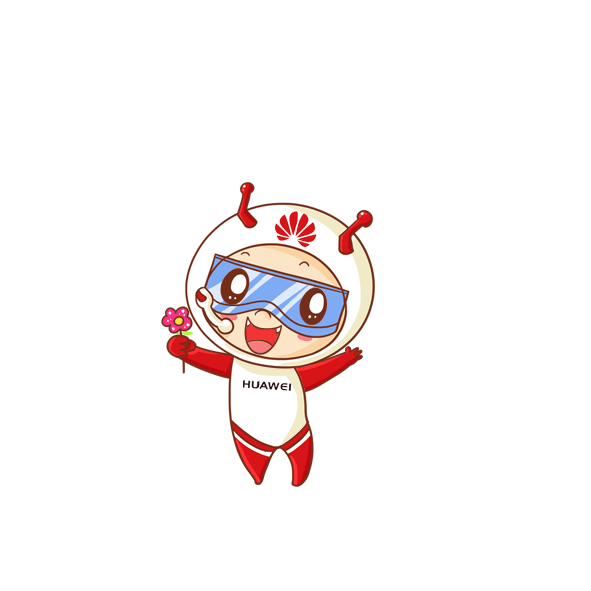 华为花粉吉祥物设计