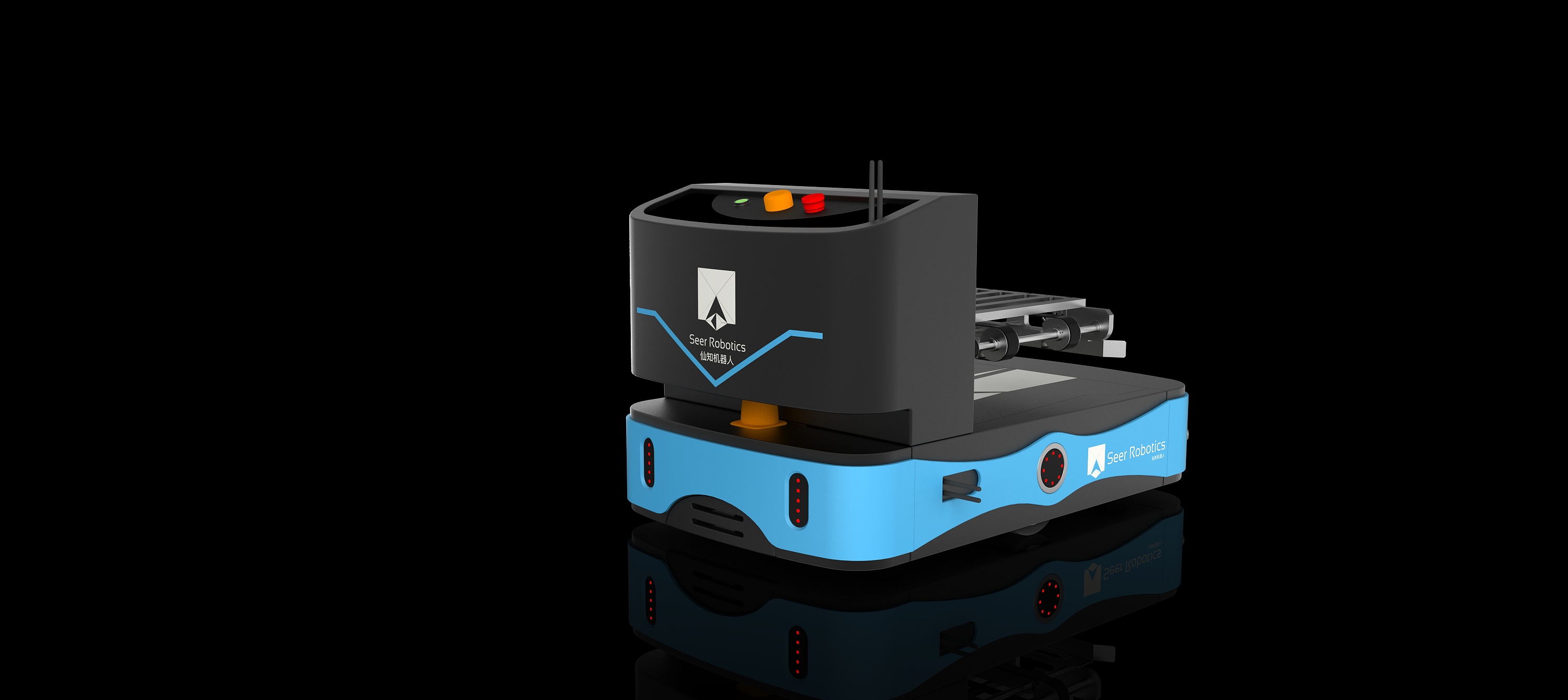 agv智能物流小车外观设计