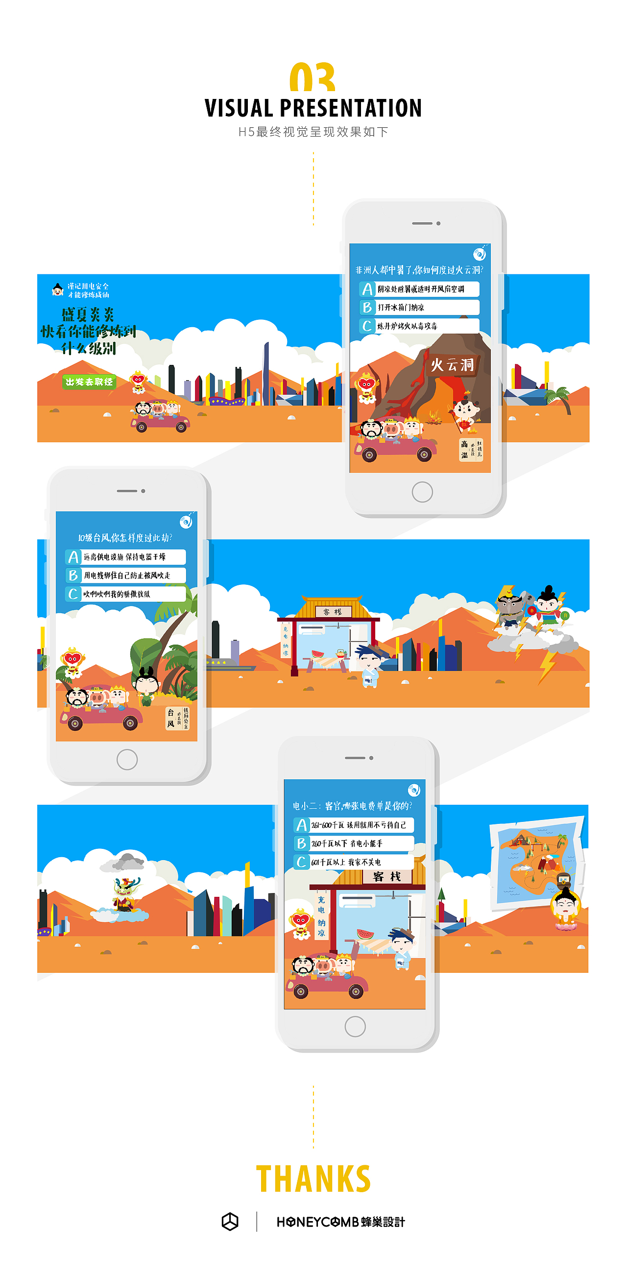 夏季用电安全西游记（图ZMTQ0NzE5MDg4） - 游戏/娱乐 - 站酷设计师HoneycombDesign原创素材 - 站酷ZCOOL