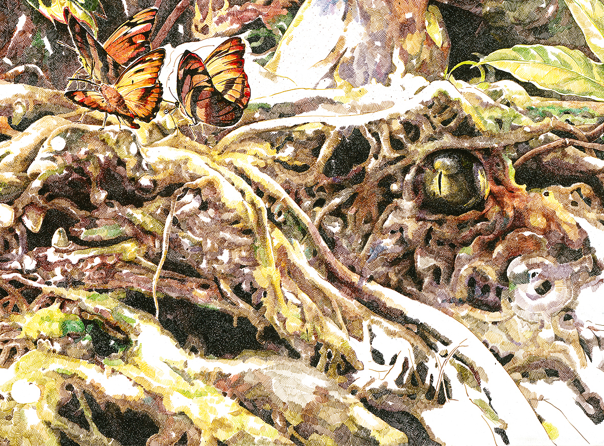 秋-沉醉 Autumn Drunk 120x90cm 布面丙烯 acrylic ink on ca（图ZNTY0NDE3MjQ=） - 绘画 - 站酷设计师赵娜Artist原创素材 - 站酷ZCOOL