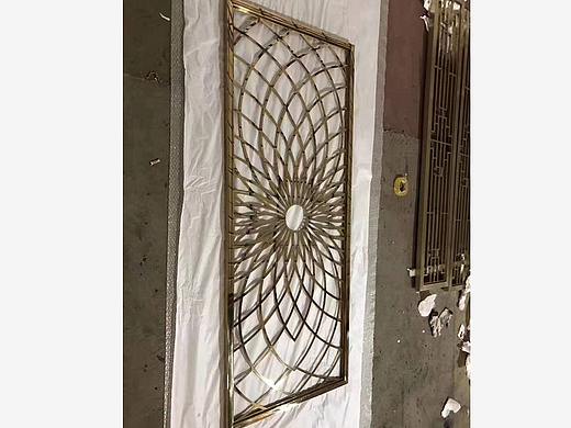 为您量身设计黄古铜不锈钢满焊屏风隔断