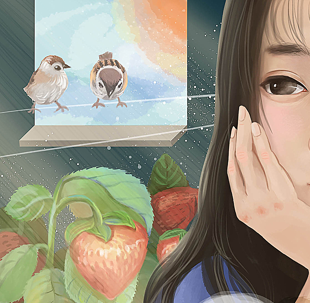 “你是我唯一想要的了解” by Amy.a（图ZMTgzMzEyMzY4） - 商业插画 - 站酷设计师Amyaaa原创素材 - 站酷ZCOOL
