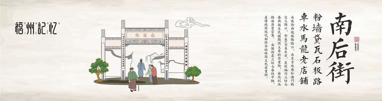 福州记忆 插画（图ZMTUwMTA1NTUy） - 商业插画 - 站酷设计师文创咨询设计李原创素材 - 站酷ZCOOL