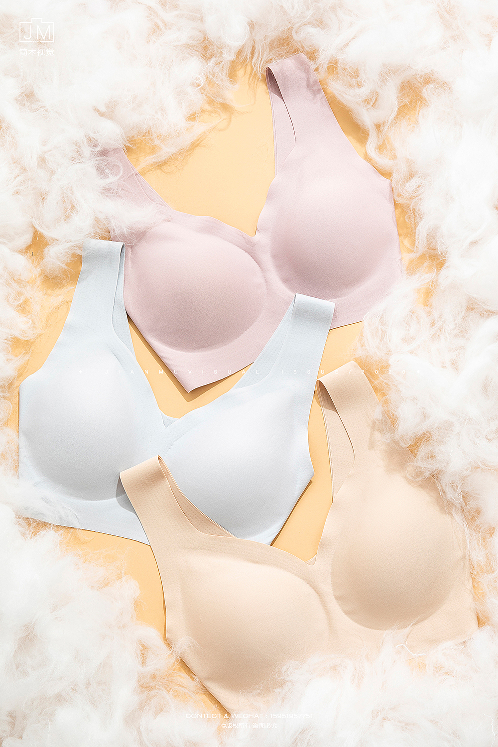 女士内衣摄影丨乎兮 × 简木视觉内裤文胸 产品静物拍摄