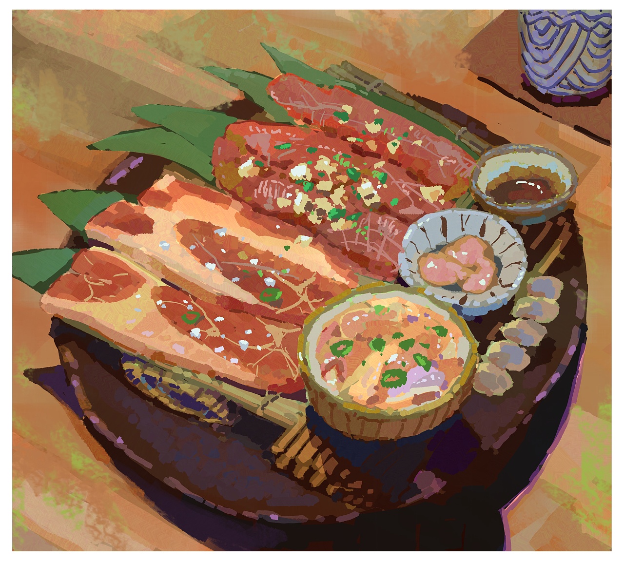 烤肉吃|插画|创作习作|爆沸 - 原创作品 - 站酷 (zcool)