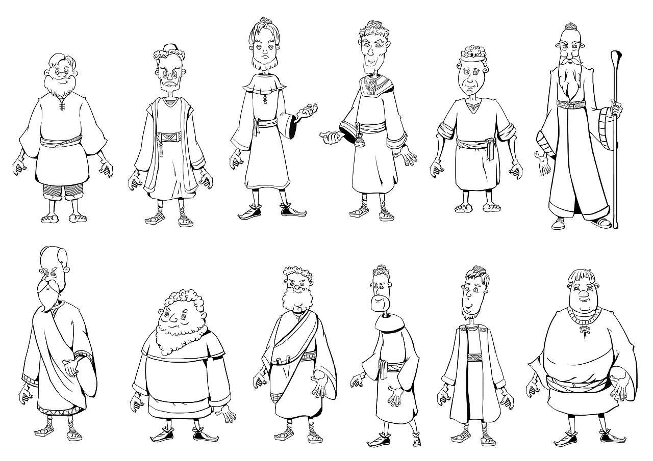 古代以色列人（图ZNTgxMTE5MjQ=） - 创作习作 - 站酷设计师邓感菠萝原创素材 - 站酷ZCOOL