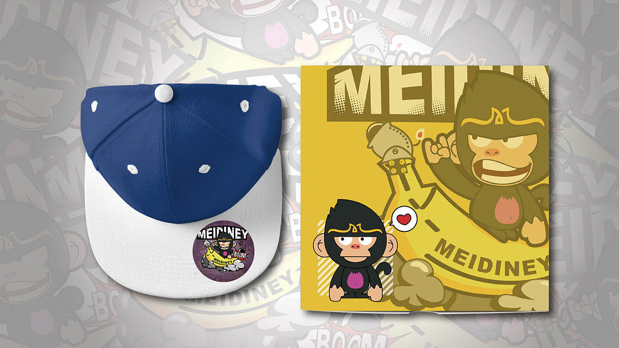 meidiney潮牌吉祥物设计（图ZMjg5ODIyMzk2） - IP形象 - 站酷设计师骨头啃猫原创素材 - 站酷ZCOOL