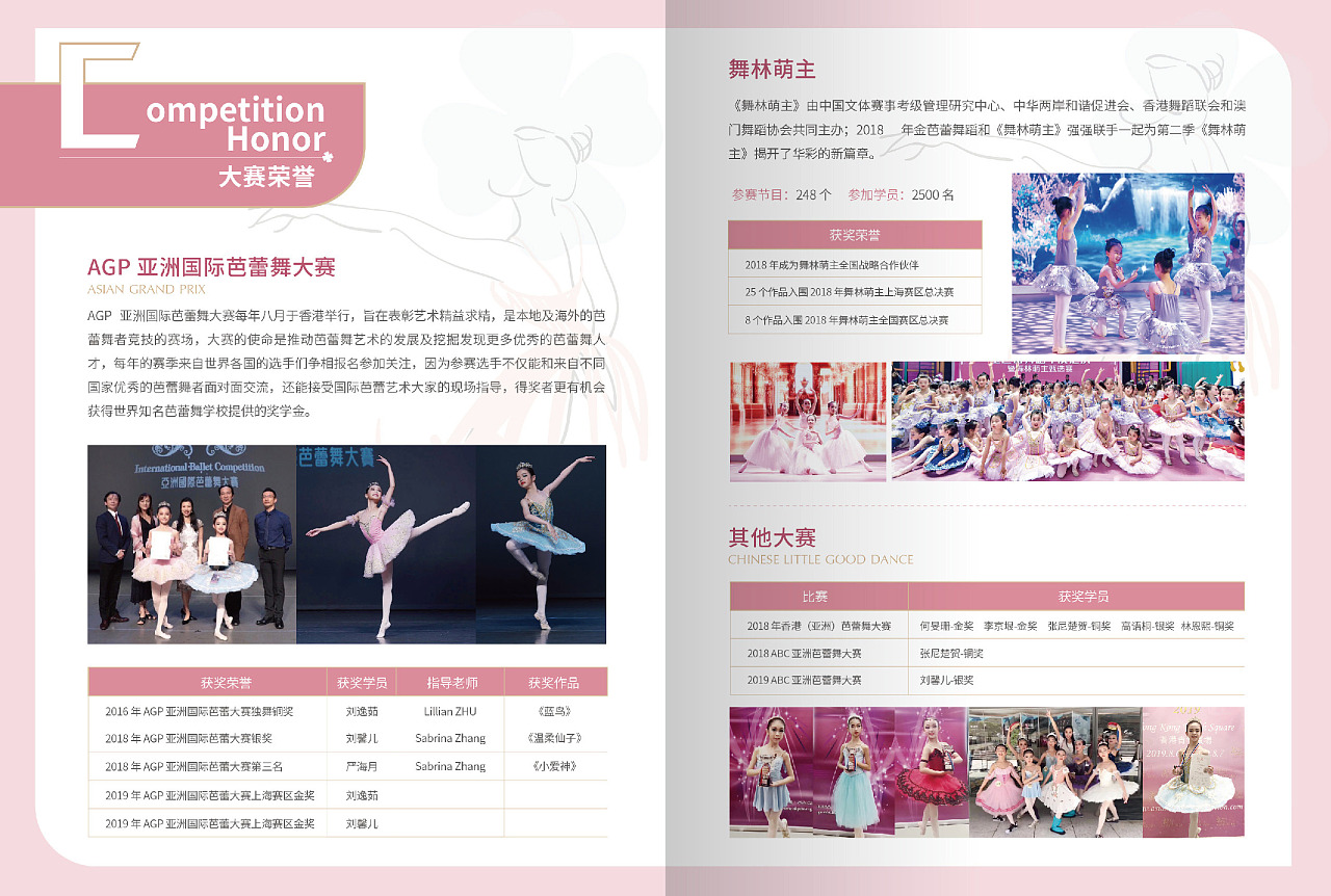 芭蕾舞教育培训机构宣传册