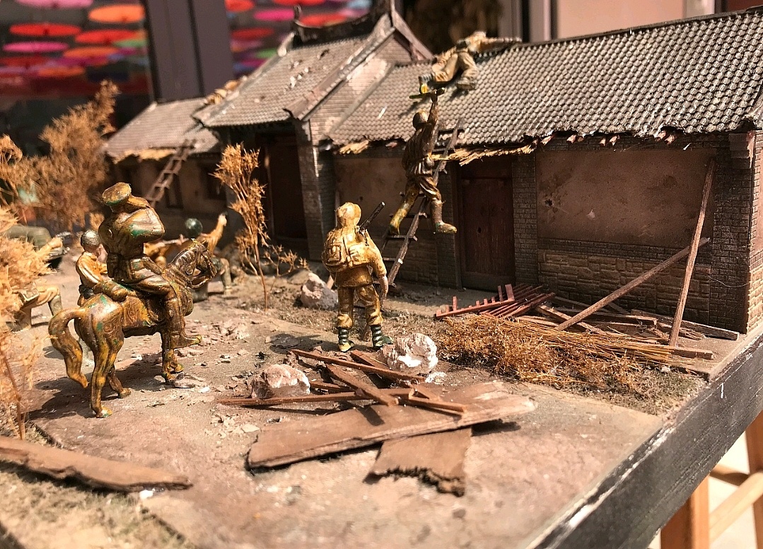 1938日军围攻雷神庙微缩模型场景复原完整图鉴