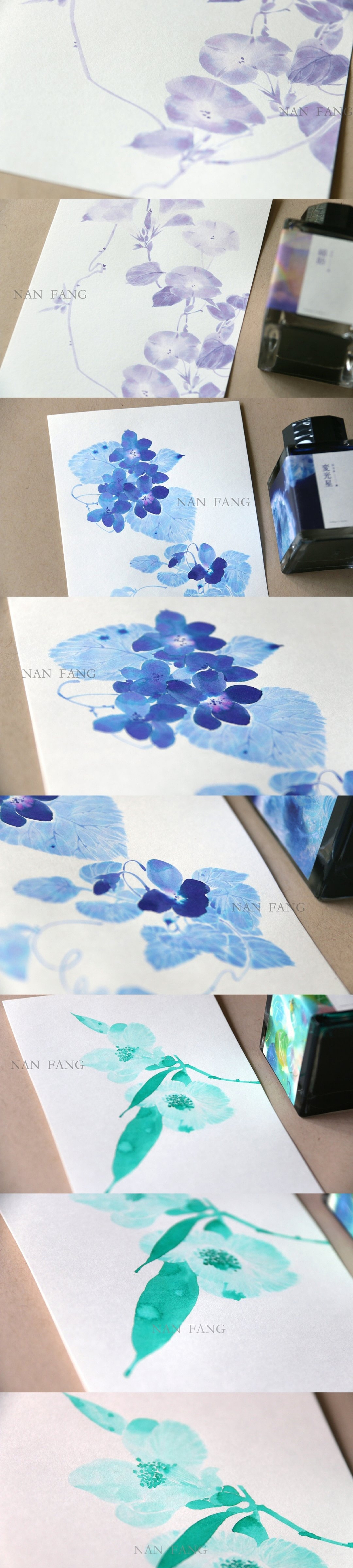 钢笔墨水手绘花卉插画绘画教程头像壁纸水彩教程古风（图ZMTcwMjU4OTg4） - 创作习作 - 站酷设计师熊猫胖哒原创素材 - 站酷ZCOOL