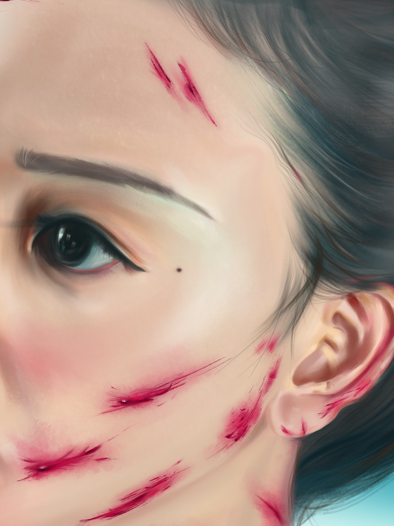 我的伤……从此互相欠