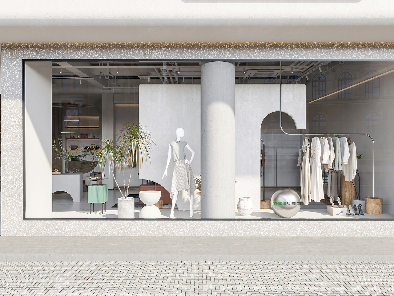 现代侘寂风服装店（图ZMjMxMTg5NjY4） - 家装设计 - 站酷设计师霸都THES原创素材 - 站酷ZCOOL