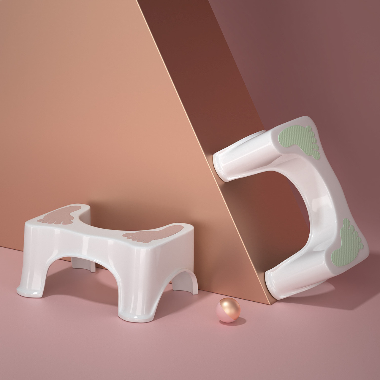 马桶凳/马桶脚踏 建模渲染（图ZMjIxMDk2Njcy） - 产品 - 站酷设计师李步云原创素材 - 站酷ZCOOL