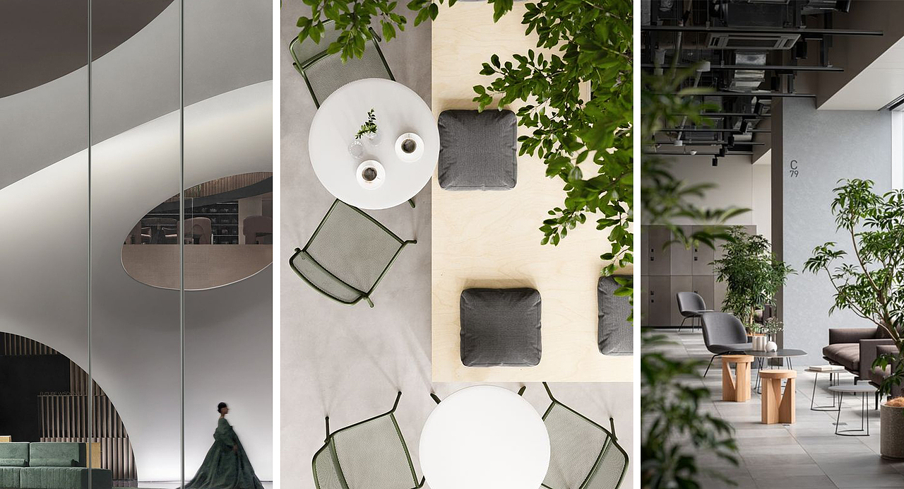 现代办公空间 效果图表现