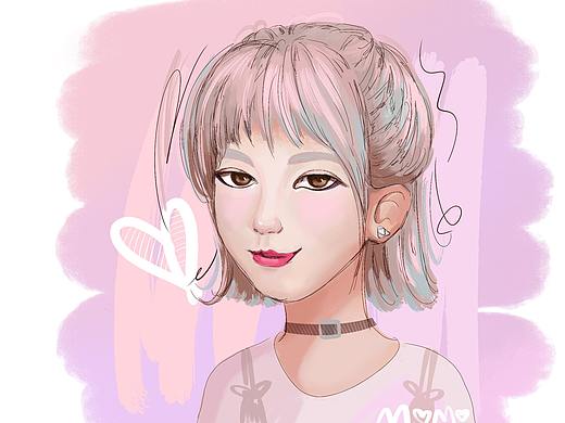 人头像系列（个人主页-ZMzk0OTYzODQ=） - 艺术插画 - 站酷设计师大米MOMO原创素材 - 站酷ZCOOL