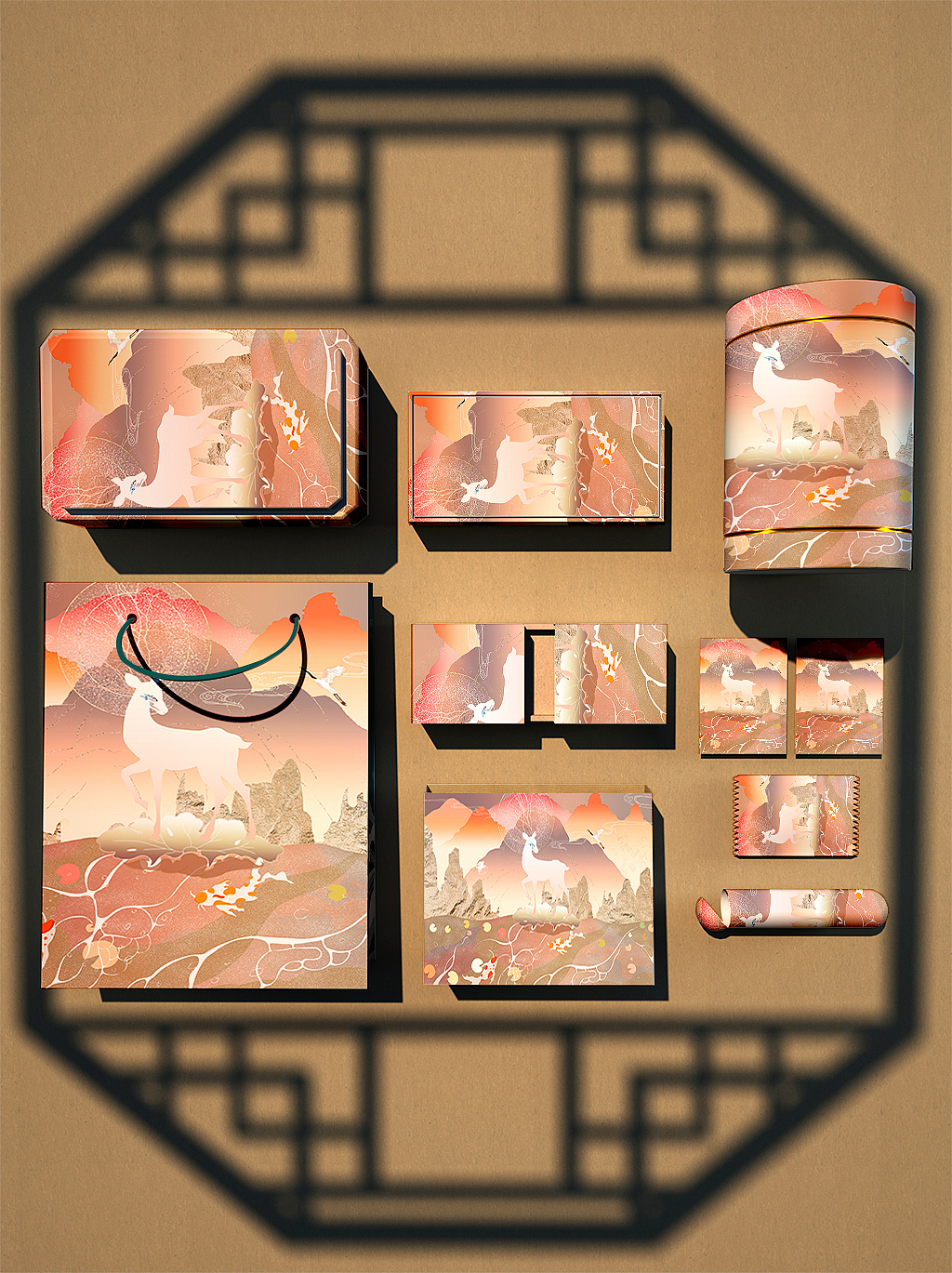 秋·鹿（图ZMjI2MjAxOTQ0） - 商业插画 - 站酷设计师川谷YING原创素材 - 站酷ZCOOL