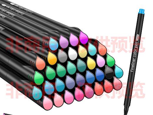 亚马逊彩色笔建模渲染
