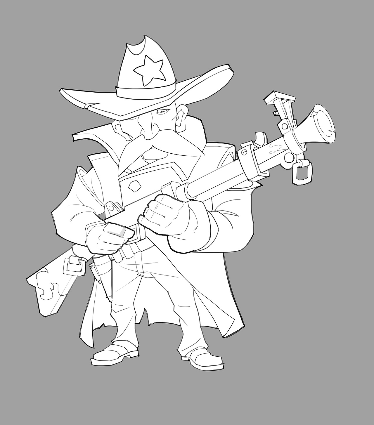 卡通牛仔设定&视频过程（图ZMzAzOTQ4Njc2） - 游戏原画 - 站酷设计师Darkseer原创素材 - 站酷ZCOOL