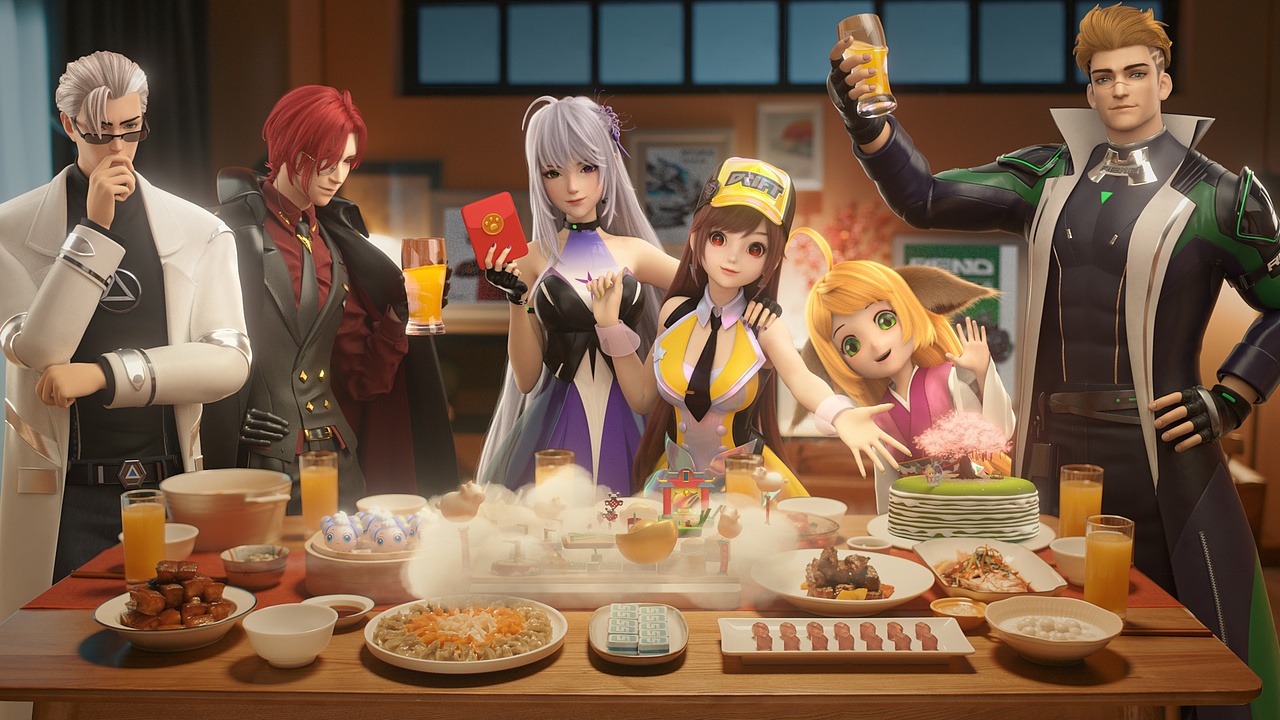 【POPIC】QQ飞车家族的欢乐年夜饭（图ZMjUwMTQzMDY0） - 动画/影视 - 站酷设计师POPIC动画原创素材 - 站酷ZCOOL