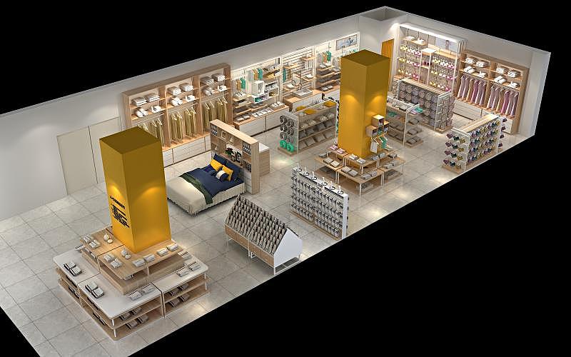 精品店货架,新款货架 饰品店货架图、精品店装修图