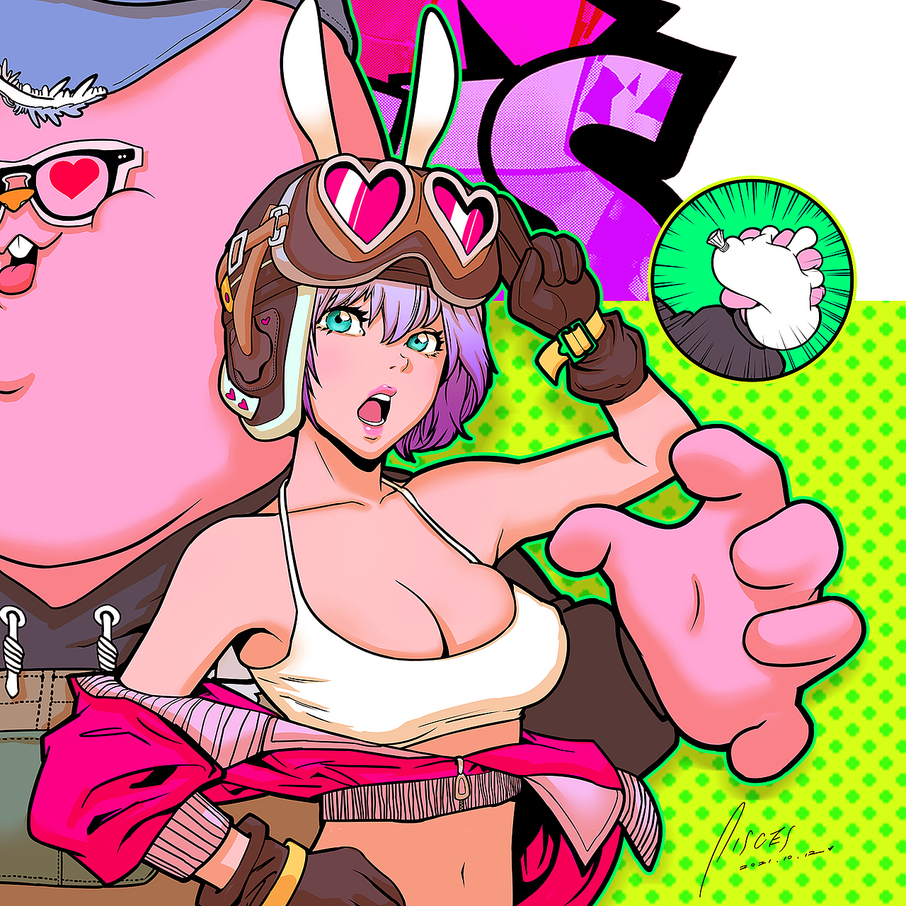 LECHEROUS RABBIT（图ZMjc0MDg5MzM2） - 新锐潮流插画 - 站酷设计师freebird原创素材 - 站酷ZCOOL