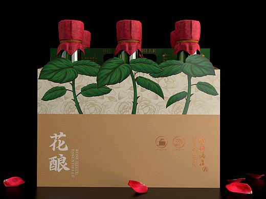 花酿酒包装设计