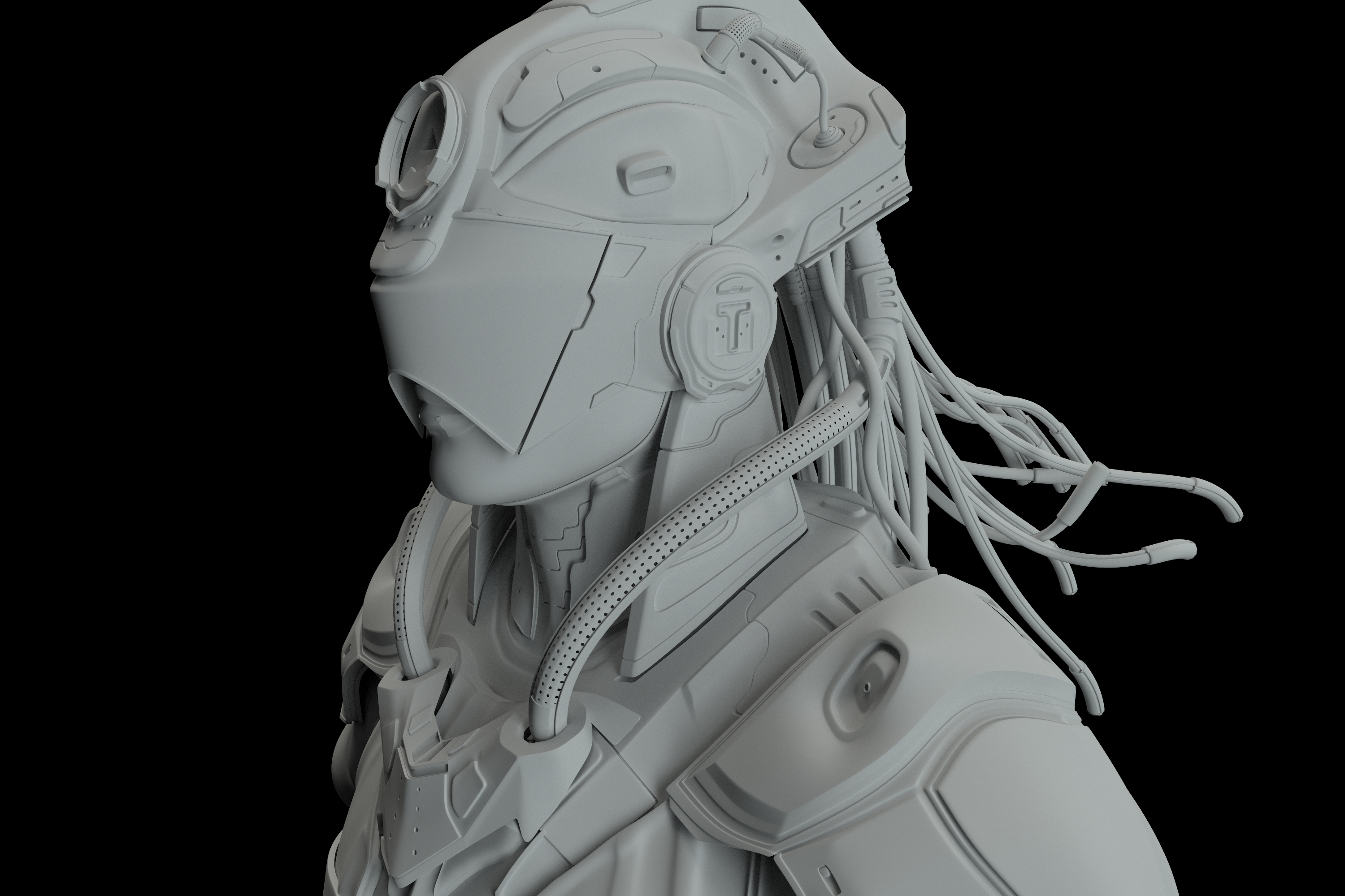 《机甲战警》c4d硬表面建模建模与阿诺德渲染