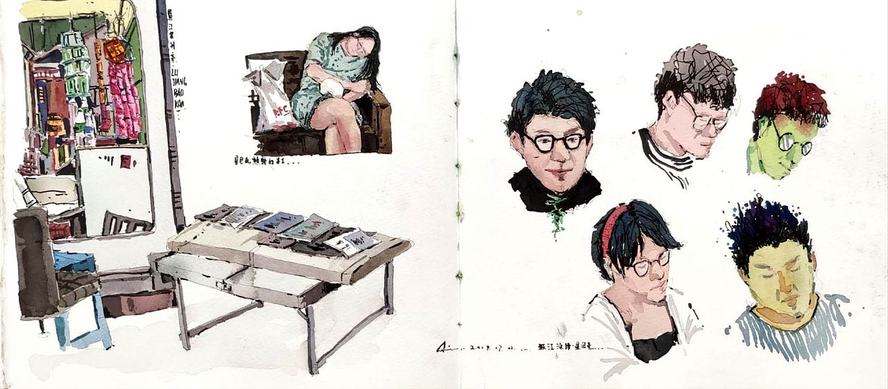 绘本11 那些边走边画的时刻(图ZMTY2Mzc1Njgw) - 绘画 - 站酷设计师画画的陈一丘原创素材 - 站酷ZCOOL
