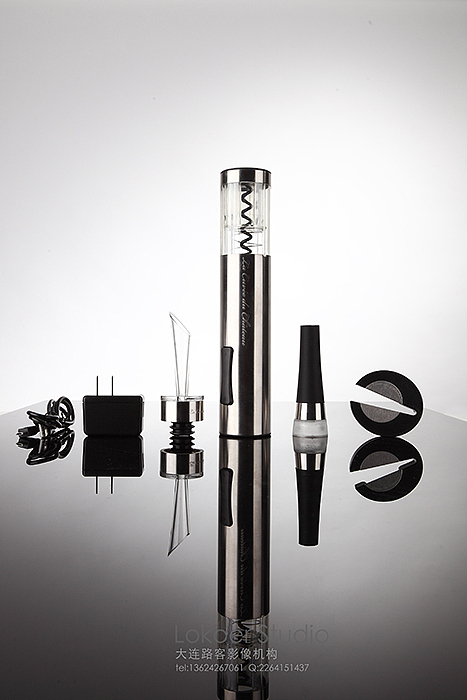 【红酒酒具--黑白灰】 商业摄影