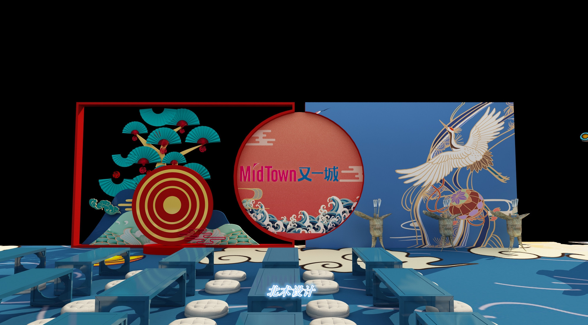 古风国韵路演国潮风|三维|场景|治术艺空 - 原创作品 - 站酷 (zcool)